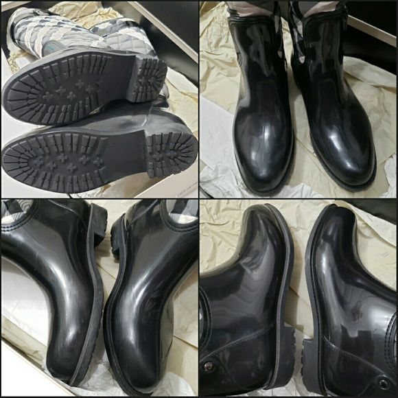 Burberry Quilted Patent Rainboot US 6 - Picture 7 of 8